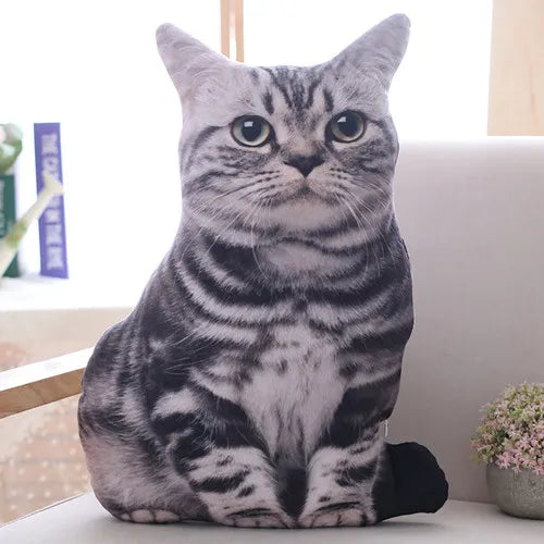 40cm Simulation Plush Soft Stuffed Cat Cushion