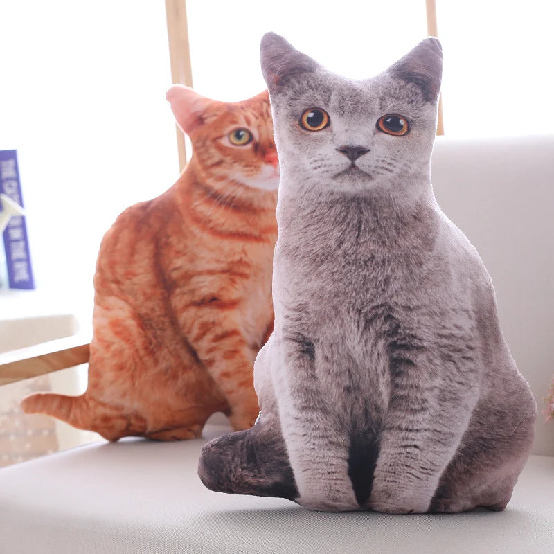 40cm Simulation Plush Soft Stuffed Cat Cushion