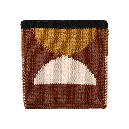 Handmade Knitting Geometric Coaster Cup