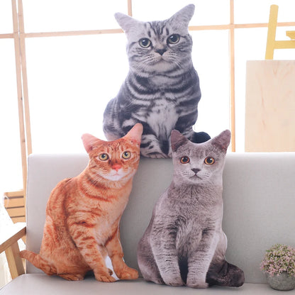 40cm Simulation Plush Soft Stuffed Cat Cushion