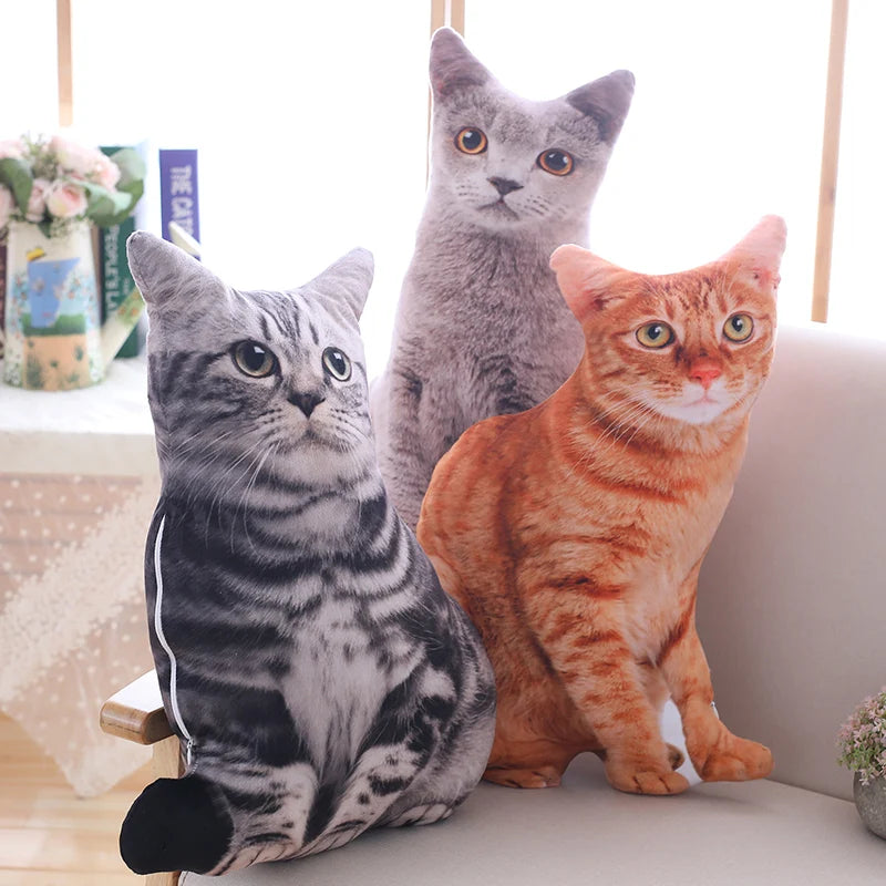 40cm Simulation Plush Soft Stuffed Cat Cushion