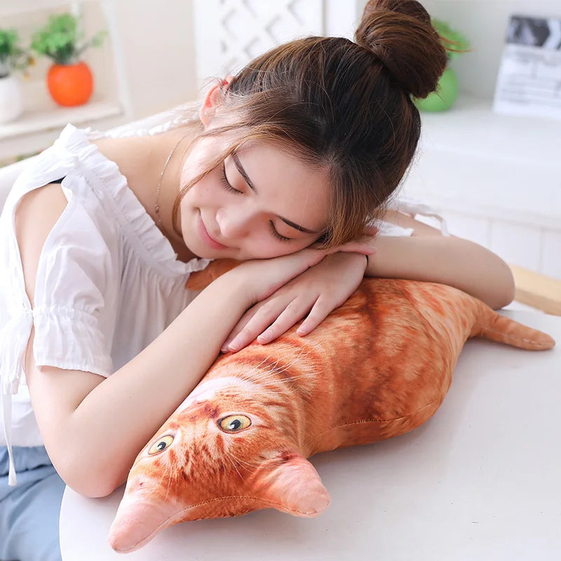 40cm Simulation Plush Soft Stuffed Cat Cushion