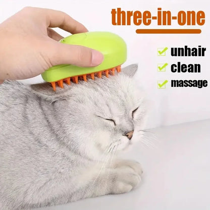 Mango Design Pet Spray Brush, Massage Bathing Comb For Dog & Cat Grooming Tool