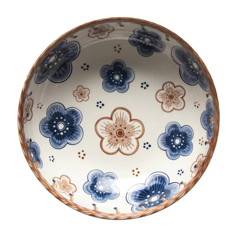 Japanese Style Vine Ceramic Underglaze Color Disc