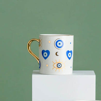 Creative Turkish Blue Devil's Eye Ceramic Mug