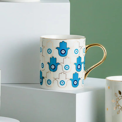 Creative Turkish Blue Devil's Eye Ceramic Mug