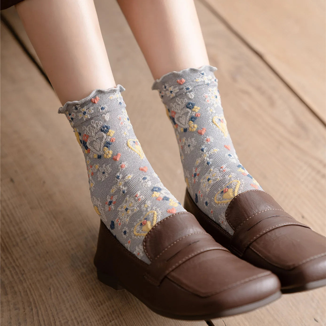 Retro Japanese Style Women Socks