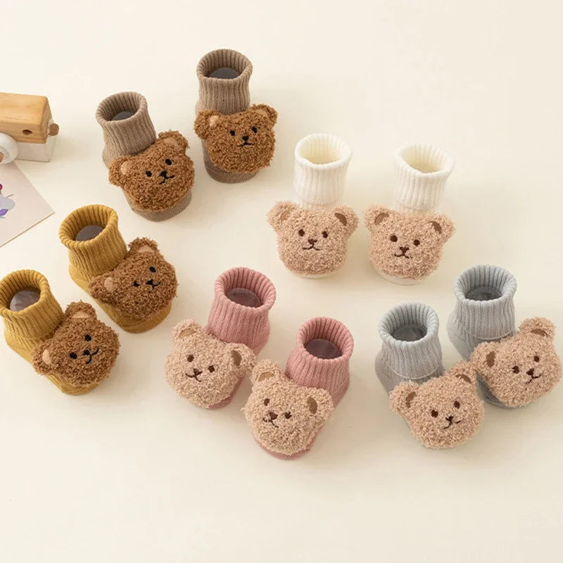 Cute Cartoon Bear Baby Socks for Baby Boy Girl