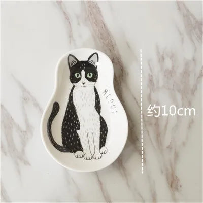 Japanese Cartoon Cat Dipping Sauce Small Dishes