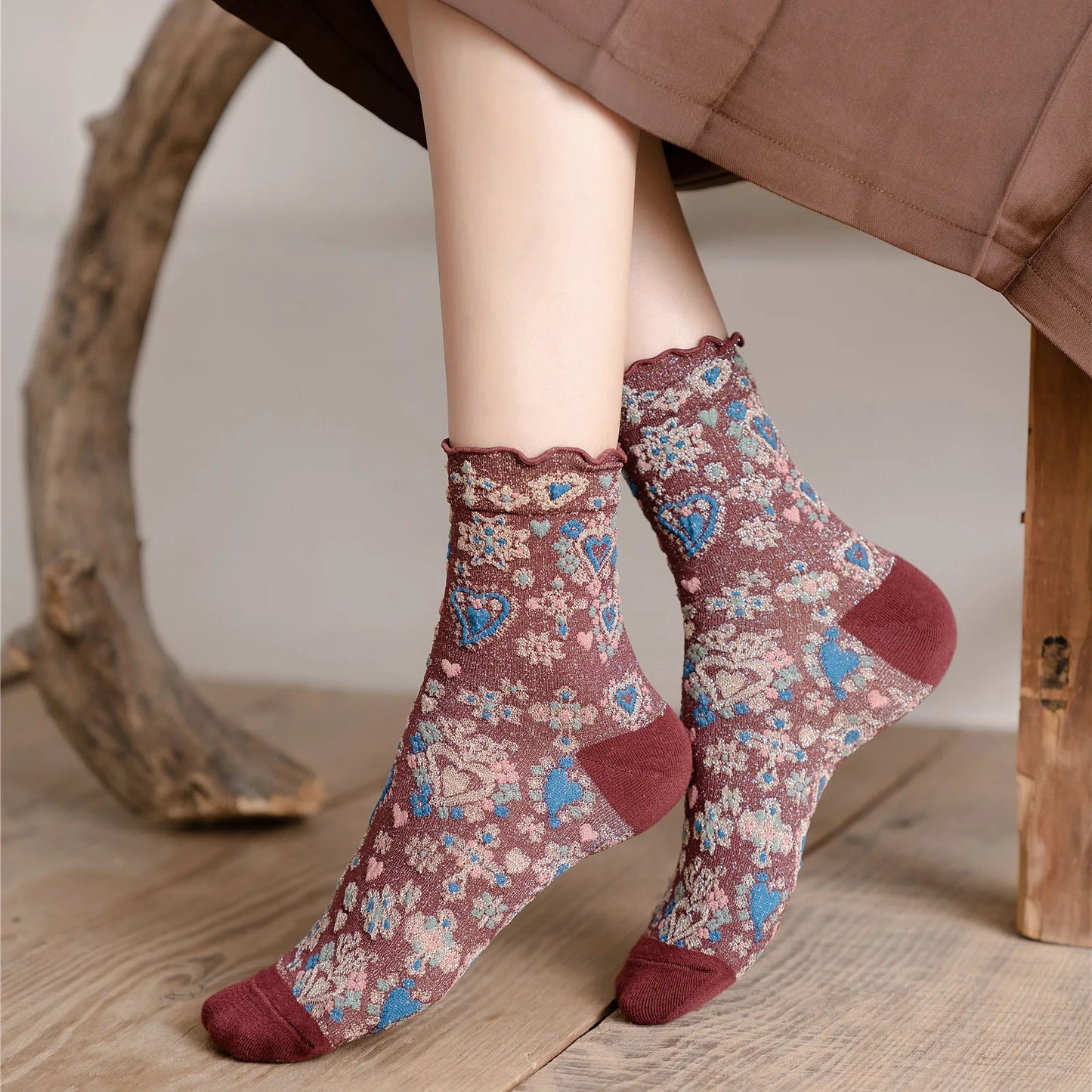 Retro Japanese Style Women Socks