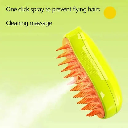 Mango Design Pet Spray Brush, Massage Bathing Comb For Dog & Cat Grooming Tool