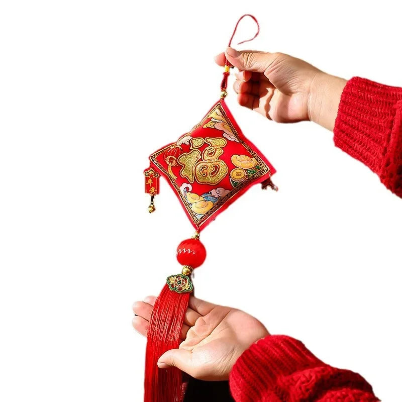 Chinese New Year Decoration Traditional Hanging Strings Bell Hanging Spring Festival Lanterns