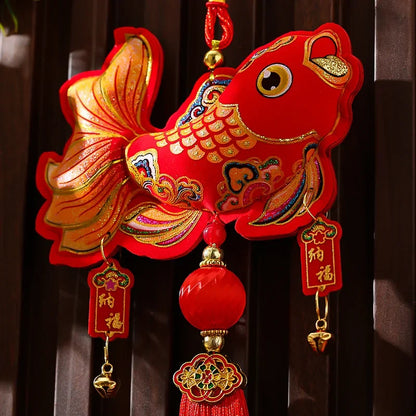 Chinese New Year Decoration Traditional Hanging Strings Bell Hanging Spring Festival Lanterns