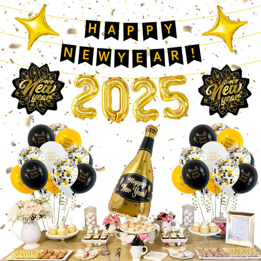 2025 balloon Happy new year balloon set for new year party decoration