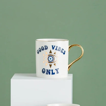 Creative Turkish Blue Devil's Eye Ceramic Mug