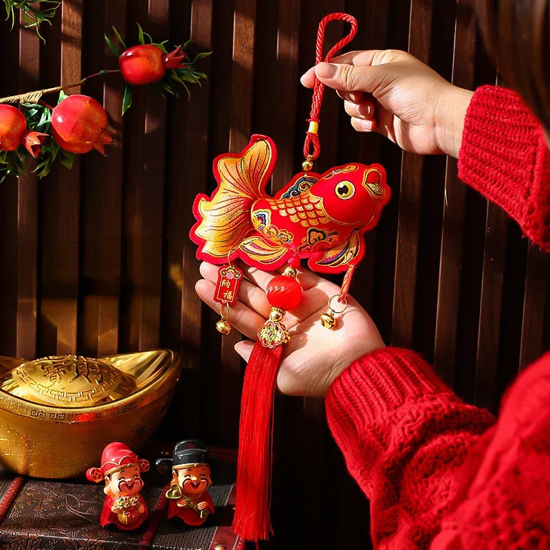 Chinese New Year Decoration Traditional Hanging Strings Bell Hanging Spring Festival Lanterns