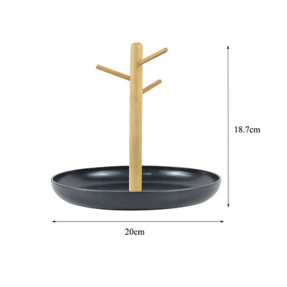 Nordic Bamboo Tree Branch Storage Tray