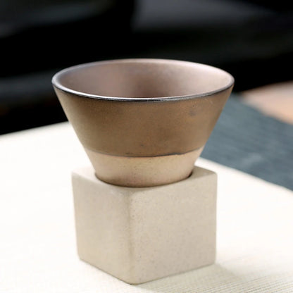 Japanese Style Rough Ceramic Coffee Cup for Home Office