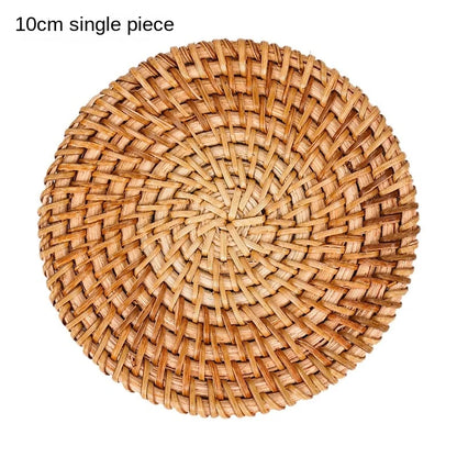 Vietnamese Autumn Rattan Woven Coasters