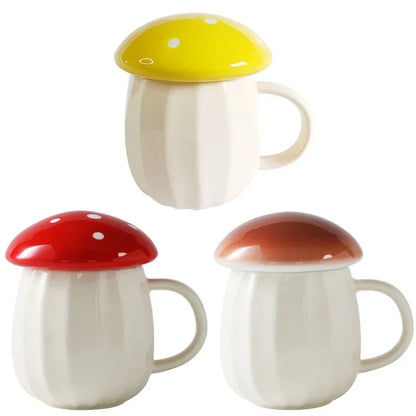 Cartoon Mushroom Water Bottle Mug Cup