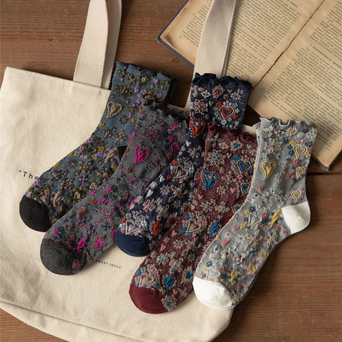 Retro Japanese Style Women Socks