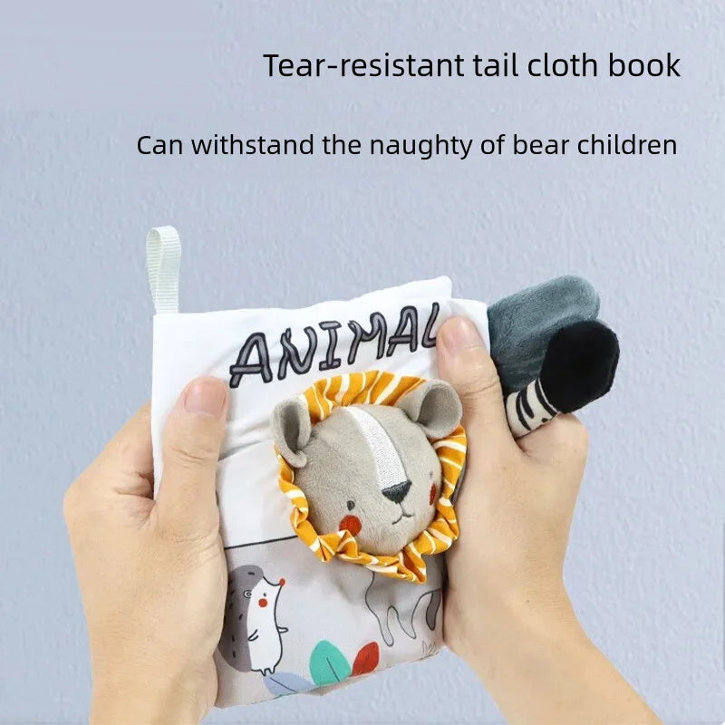 3D Touch Feel High Contrast Cloth Book for Early Learning