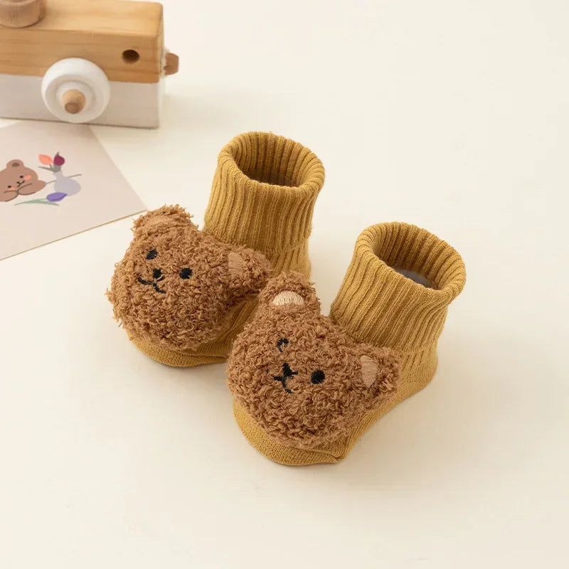 Cute Cartoon Bear Baby Socks for Baby Boy Girl