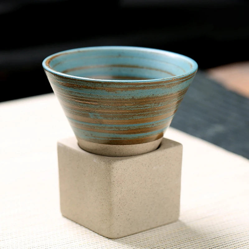 Japanese Style Rough Ceramic Coffee Cup for Home Office