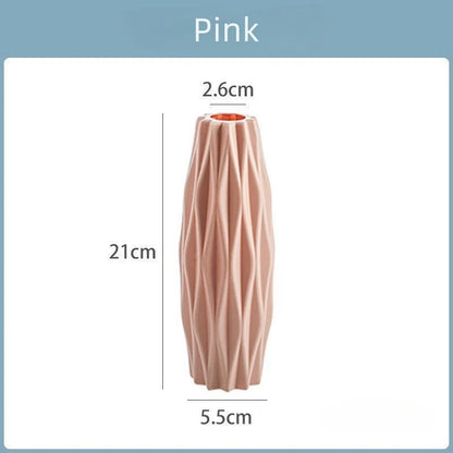 Diamond Plastic Ceramic Flower Vase