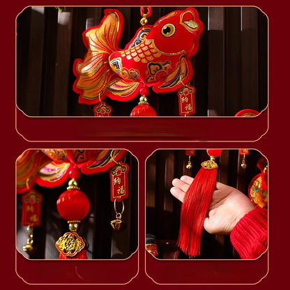 Chinese New Year Decoration Traditional Hanging Strings Bell Hanging Spring Festival Lanterns