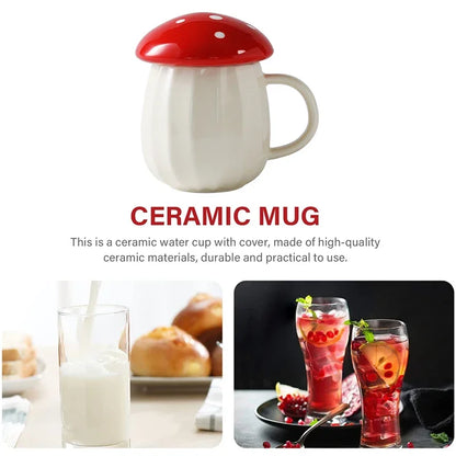 Cartoon Mushroom Water Bottle Mug Cup