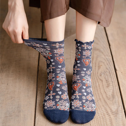 Retro Japanese Style Women Socks