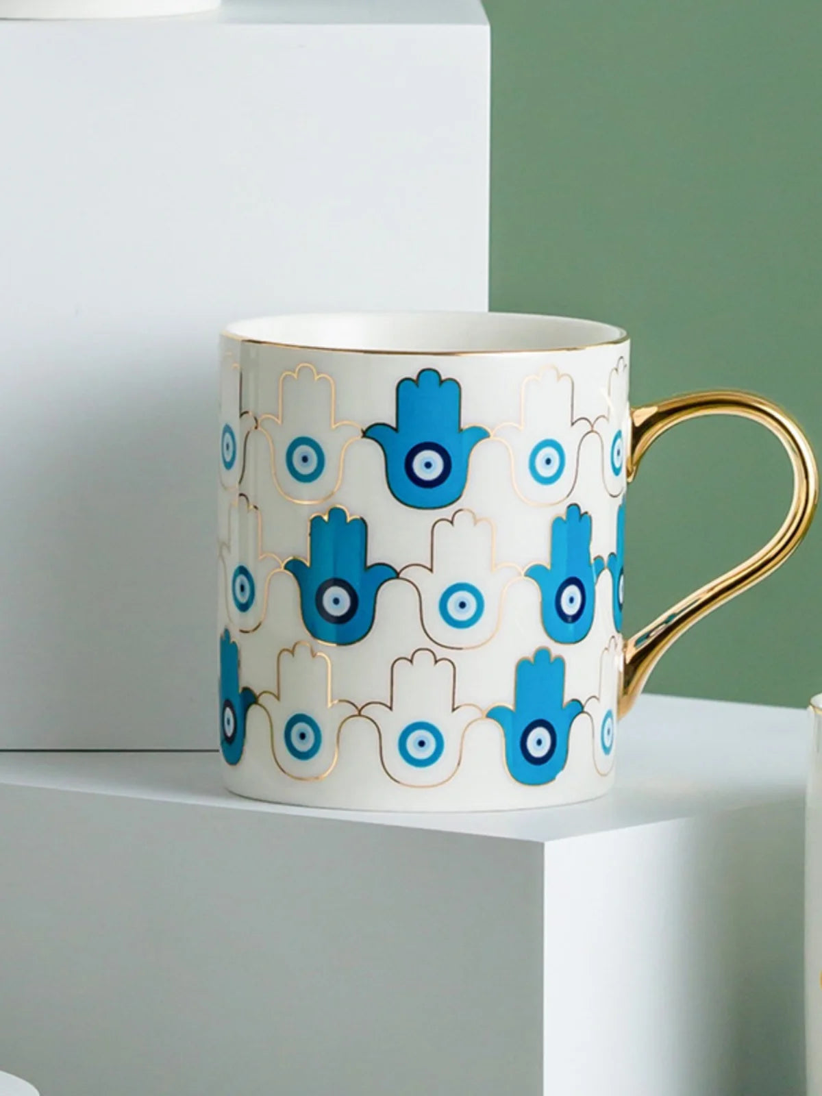 Creative Turkish Blue Devil's Eye Ceramic Mug