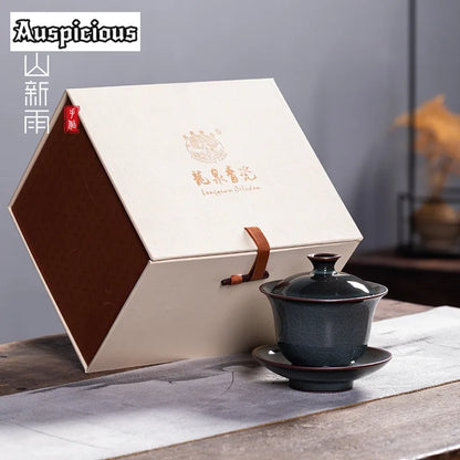 150ml Japanese Style Handmade Iron Body Ceramic Tea Gift