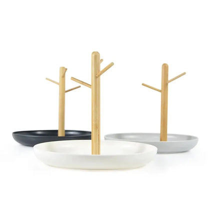 Nordic Bamboo Tree Branch Storage Tray