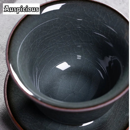 150ml Japanese Style Handmade Iron Body Ceramic Tea Gift