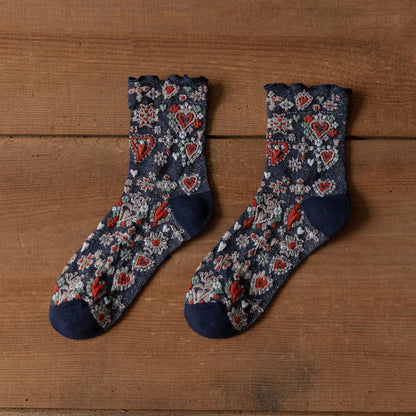 Retro Japanese Style Women Socks