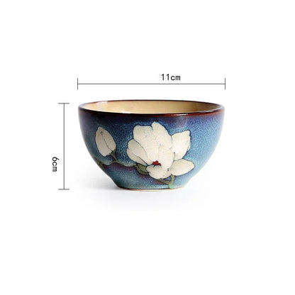 European Style Retro Ceramic Floral Pattern Plates