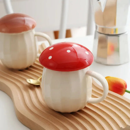 Cartoon Mushroom Water Bottle Mug Cup