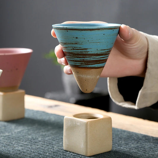 Japanese Style Rough Ceramic Coffee Cup for Home Office