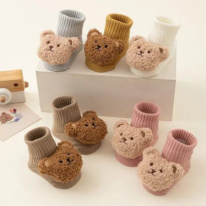 Cute Cartoon Bear Baby Socks for Baby Boy Girl