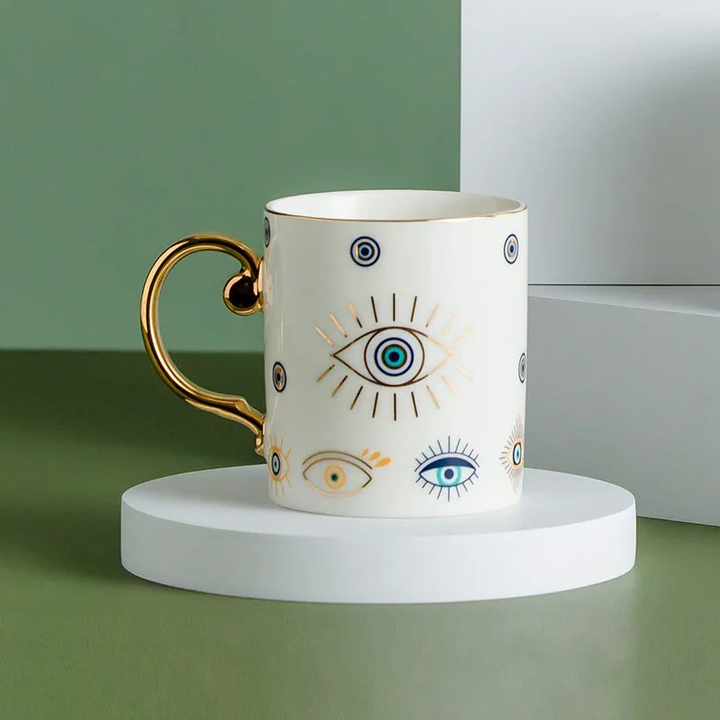 Creative Turkish Blue Devil's Eye Ceramic Mug