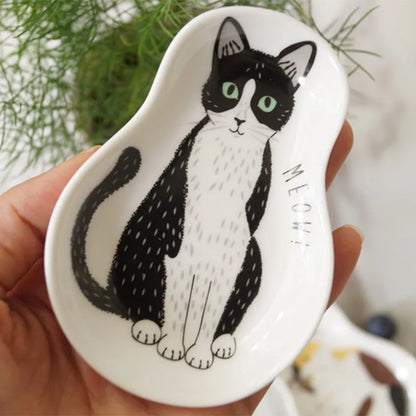 Japanese Cartoon Cat Dipping Sauce Small Dishes