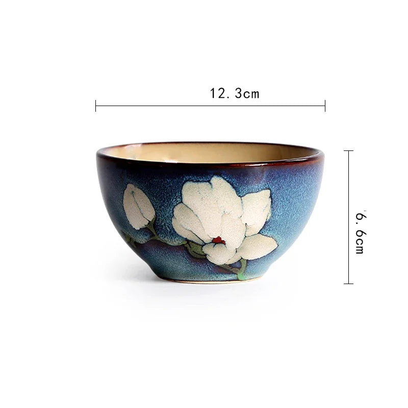 European Style Retro Ceramic Floral Pattern Plates