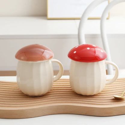 Cartoon Mushroom Water Bottle Mug Cup