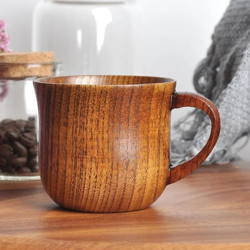 Vintage Wooden Espresso Tea Cup