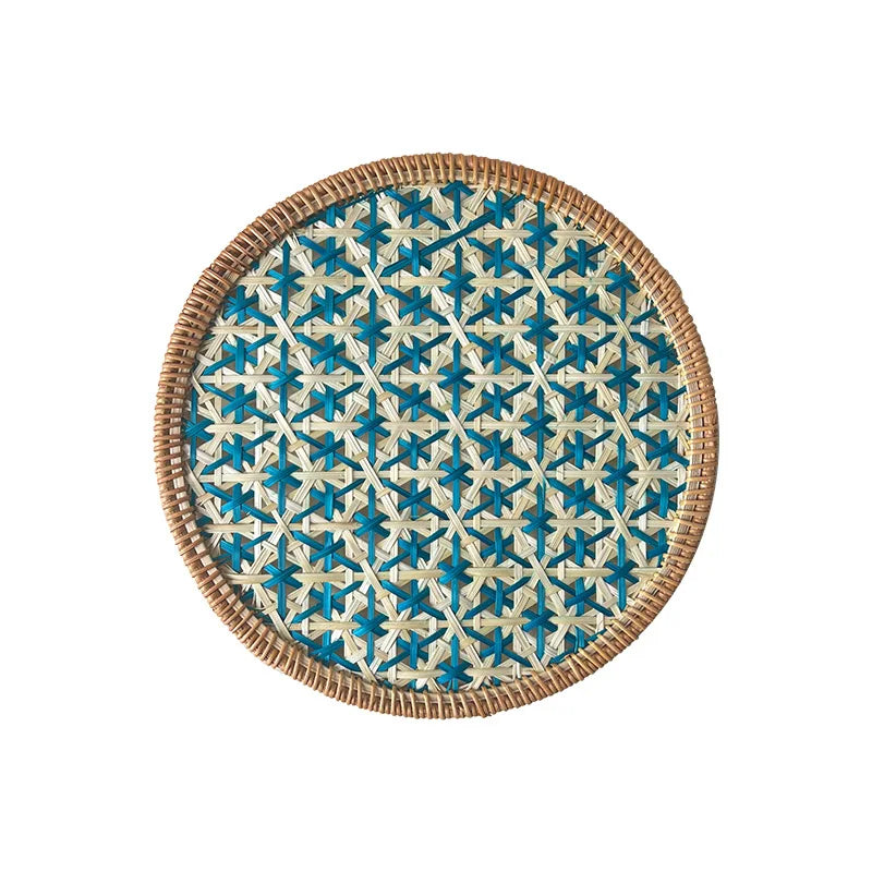 Hand Woven Round Rattan weaving TableMat