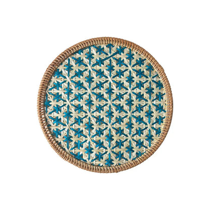 Hand Woven Round Rattan weaving TableMat