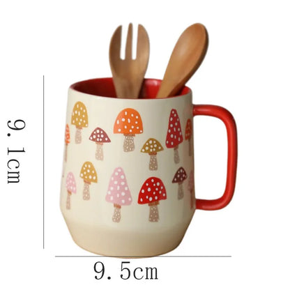 Ceramic Mushroom Water Cup