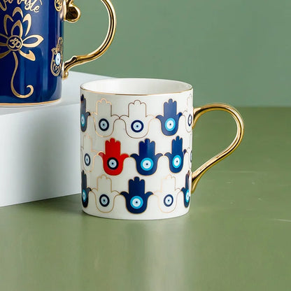 Creative Turkish Blue Devil's Eye Ceramic Mug